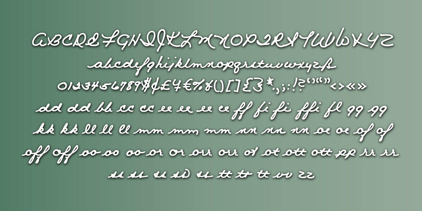 Barbara Script Font Poster #1