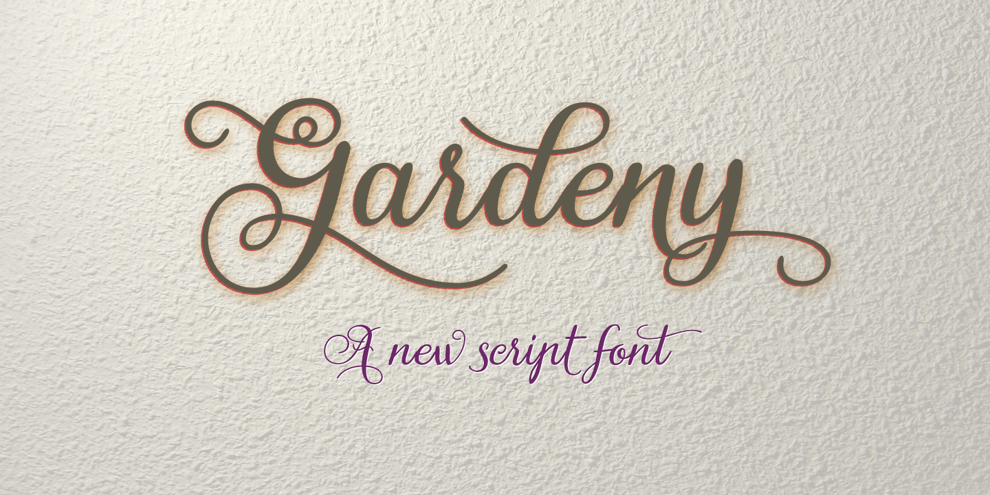 Gardeny Font Poster #1