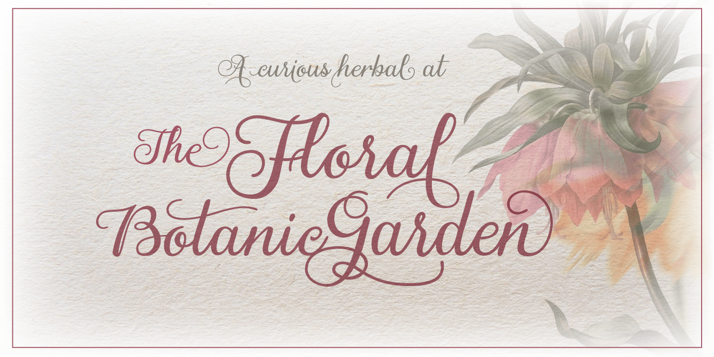 Gardeny Font Poster #1