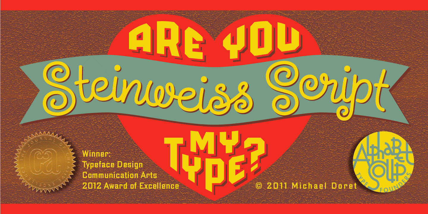 Steinweiss Script Poster