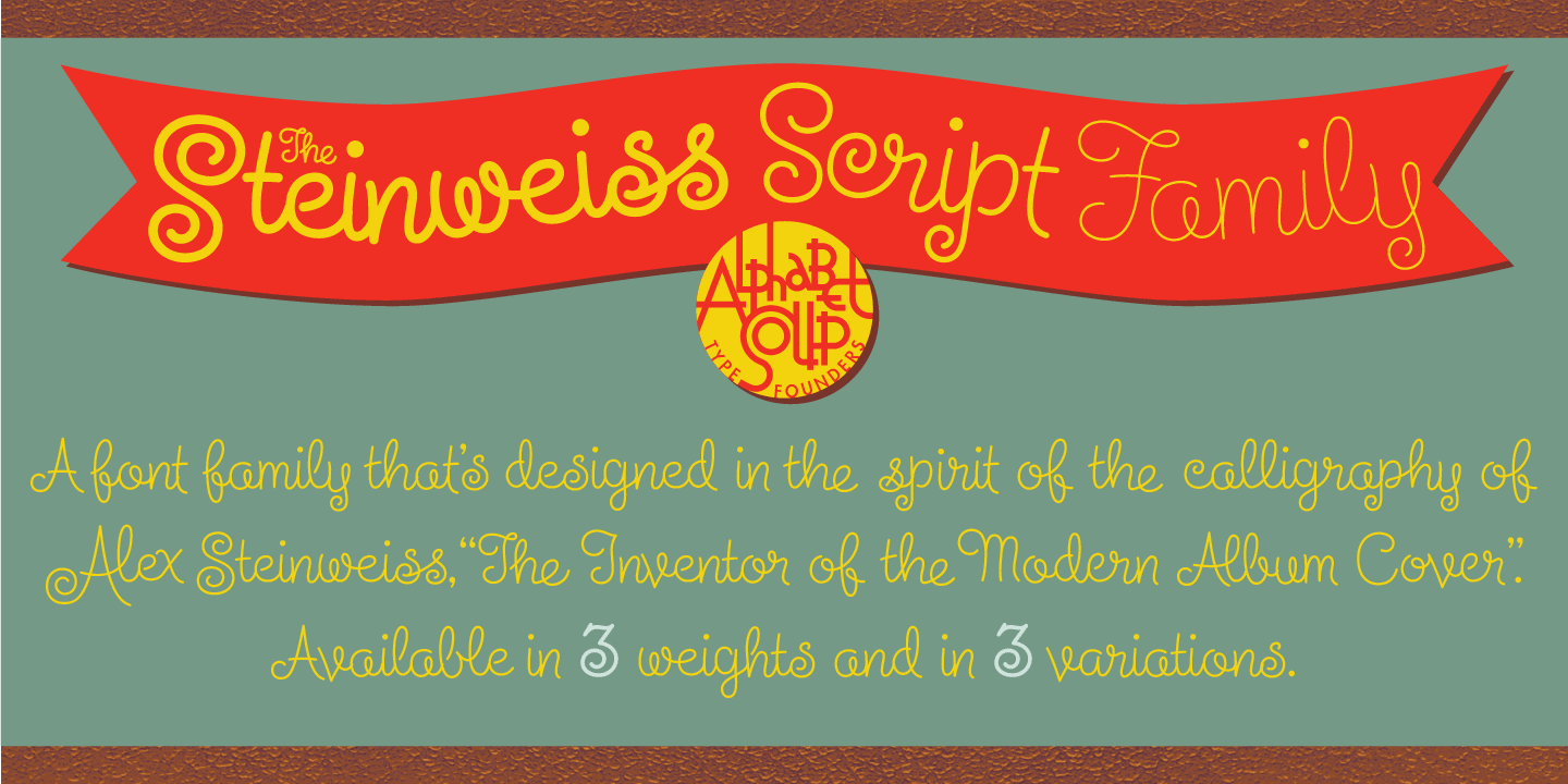 Steinweiss Script Font Poster #1
