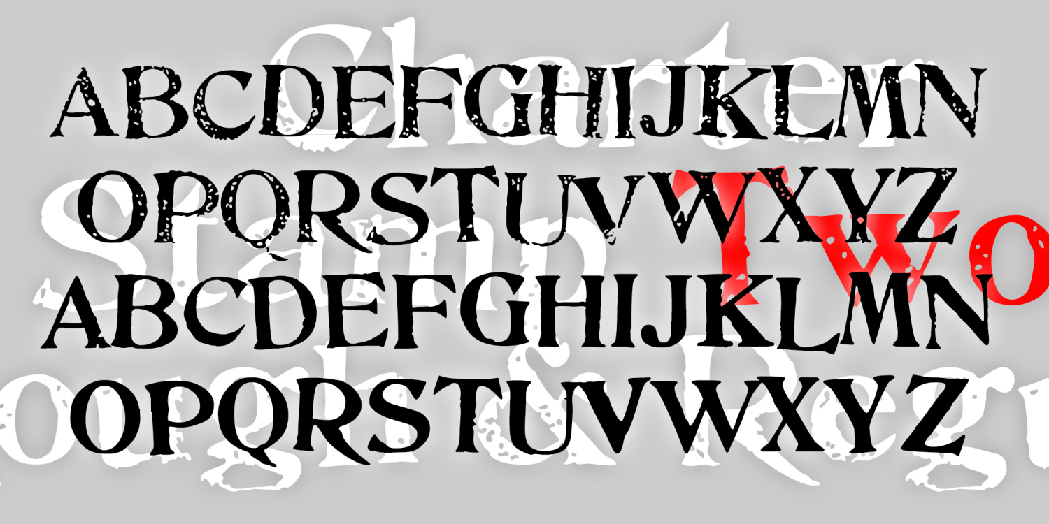 Charter Stamp Family Font Poster #1