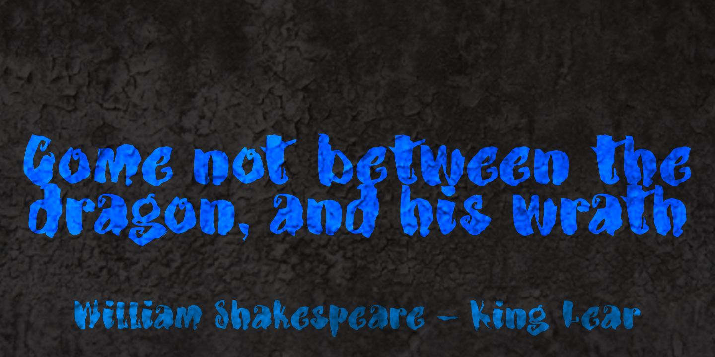 Dragonblood Font Poster #1