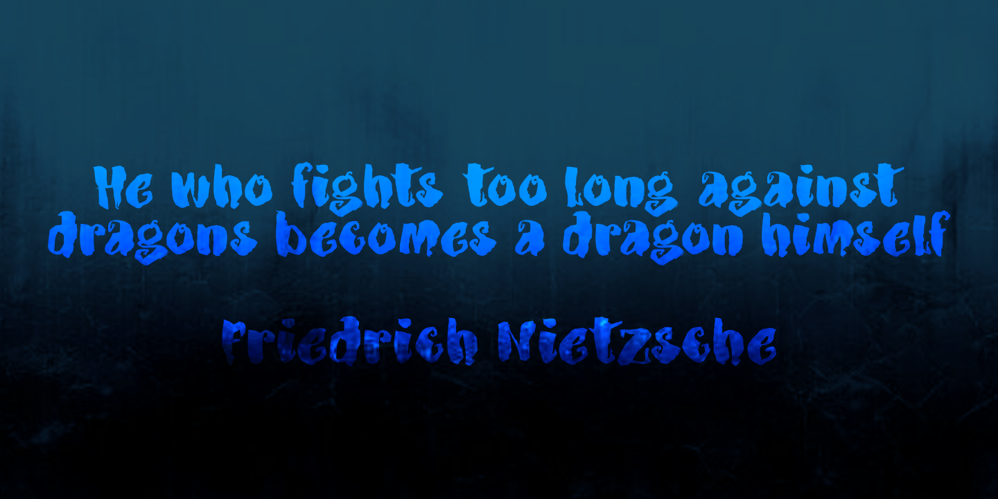 Dragonblood Font Poster #1