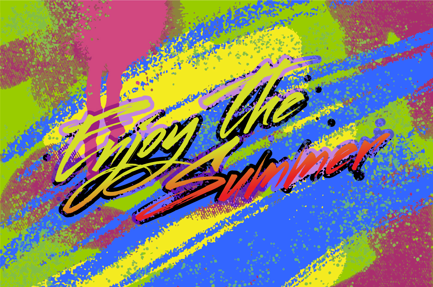 Mustang Font Poster #1