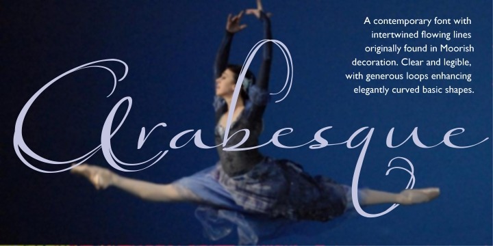 Arabesque Font Poster #1