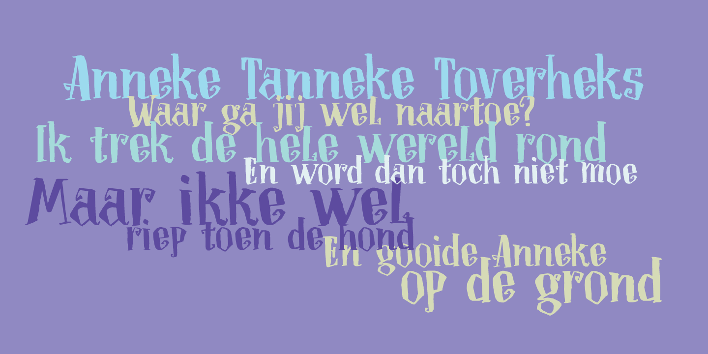 Toverheks Font Poster #1