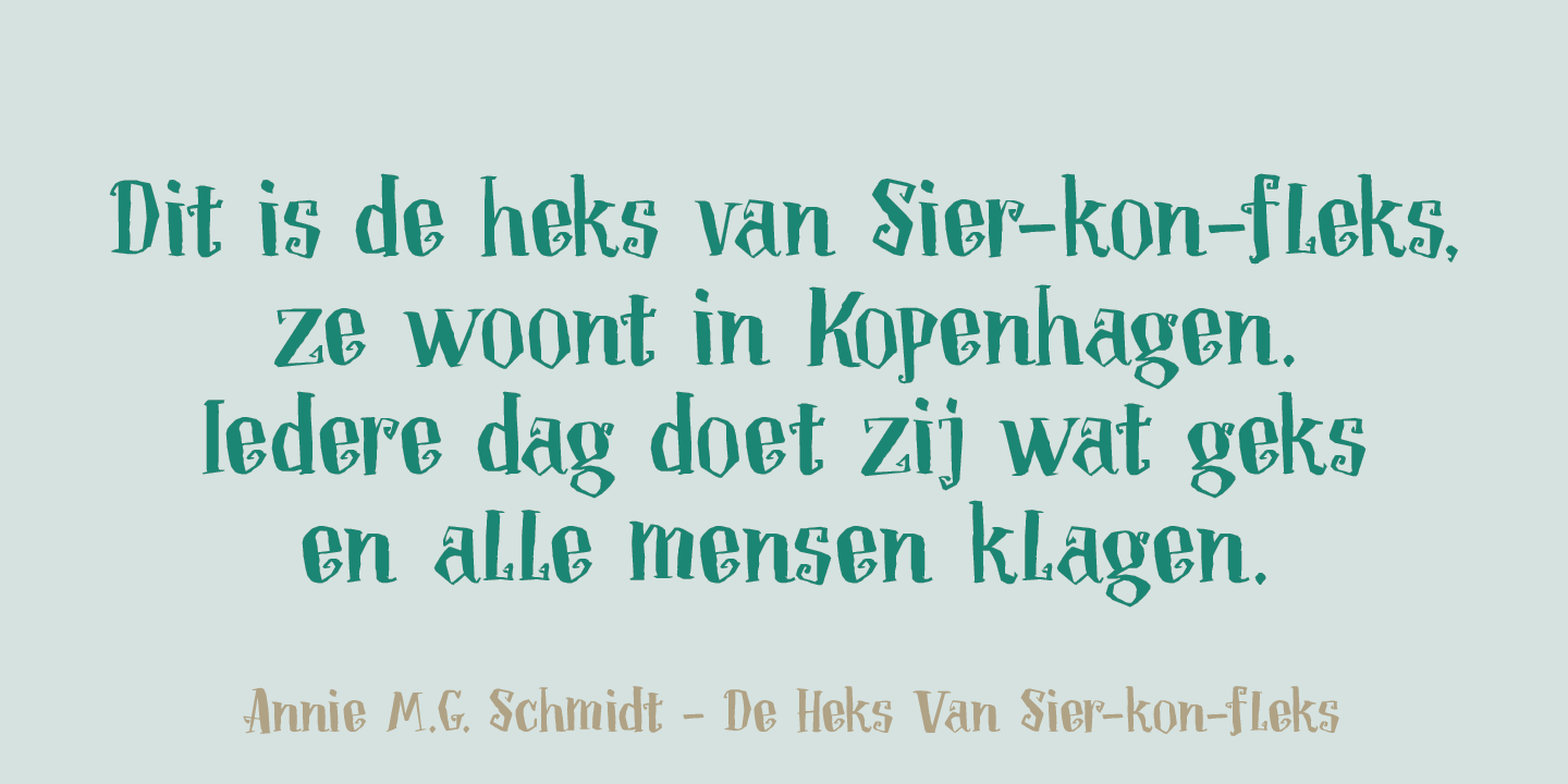 Toverheks Font Poster #1