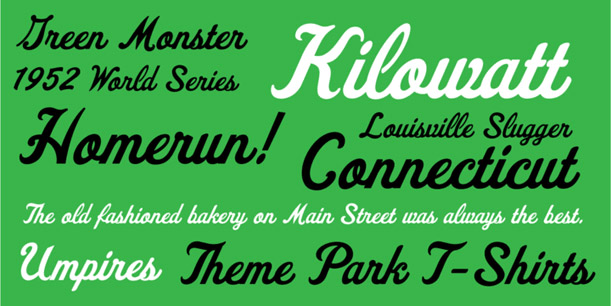 Fenway Park Font Poster #1