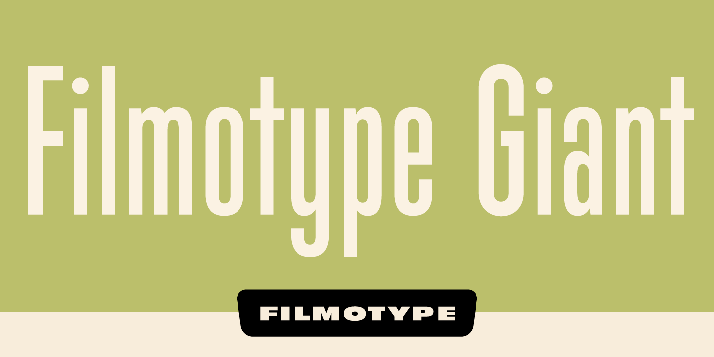 Filmotype Giant Font Poster #1