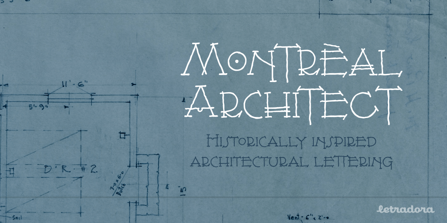 Montreal Architect Font Poster #1