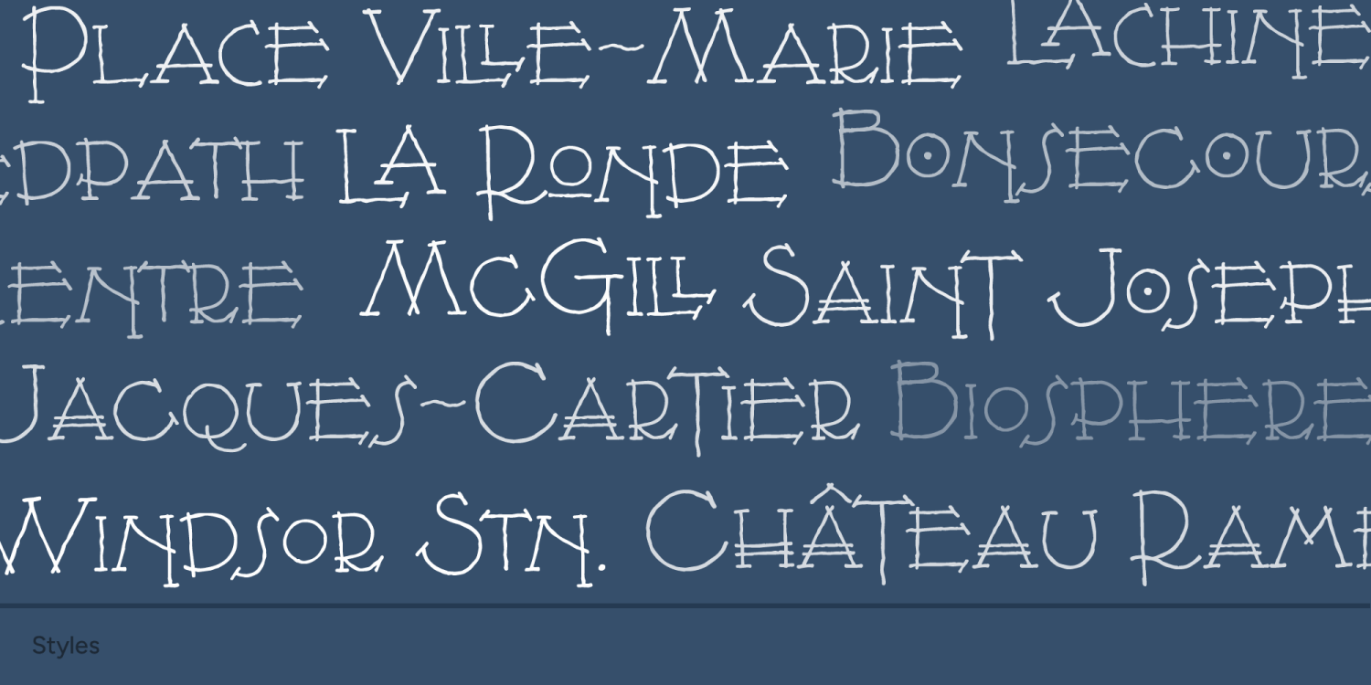 Montreal Architect Font Poster #1