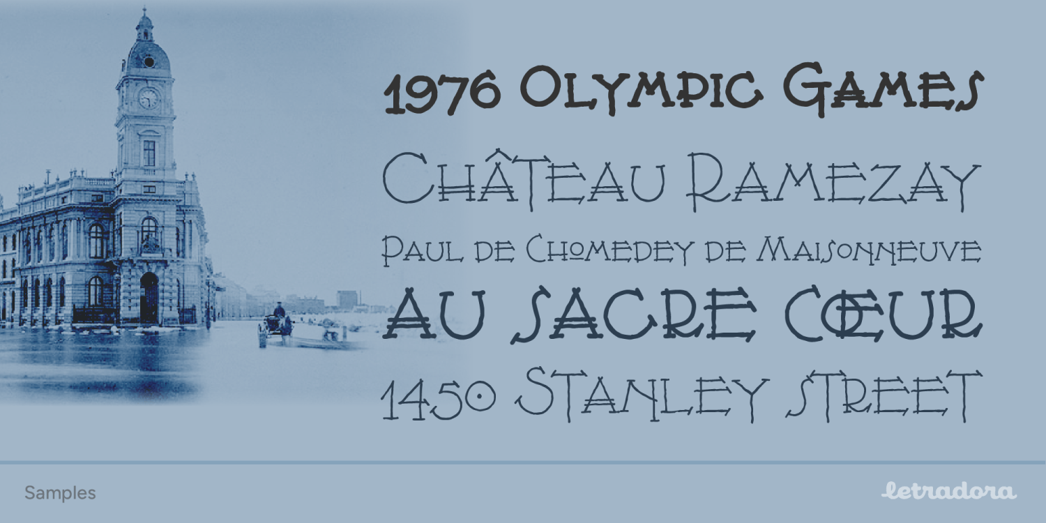 Montreal Architect Font Poster #1