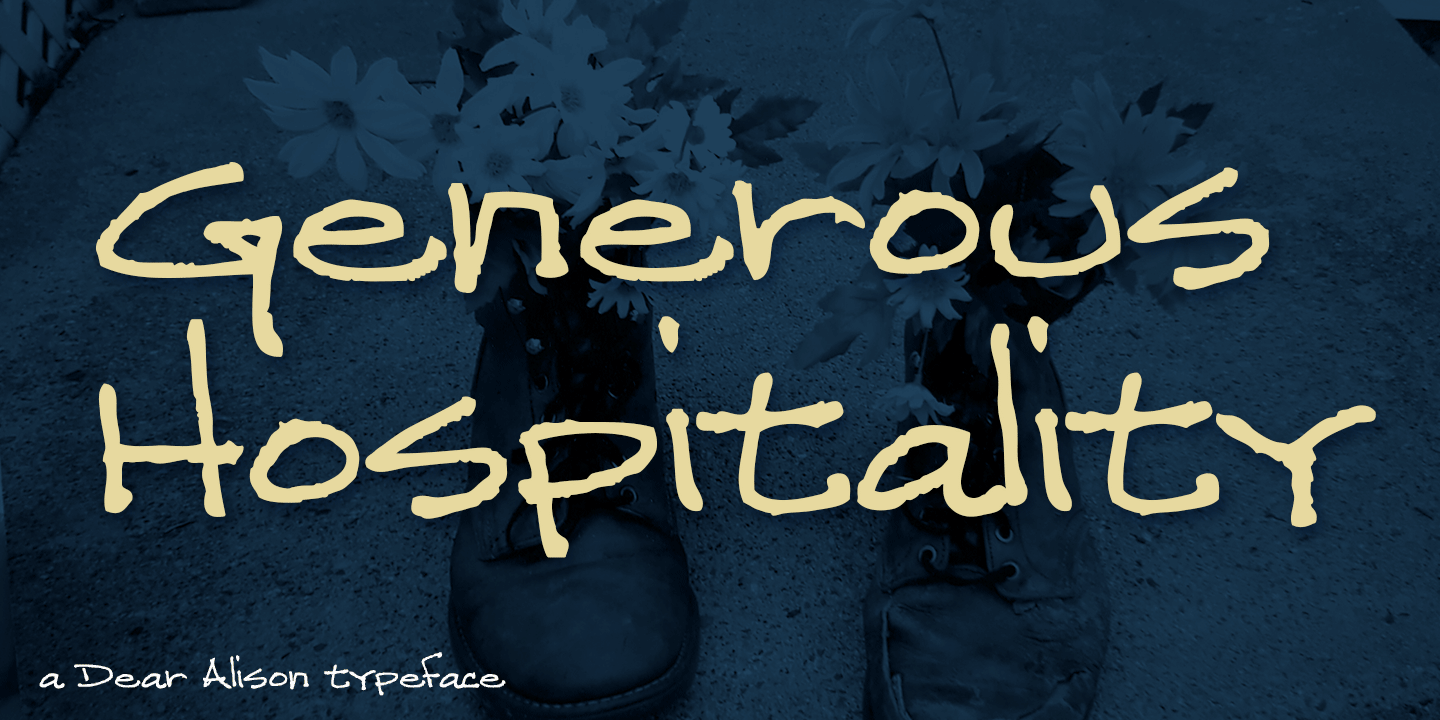 Generous Hospitality Font Poster #1
