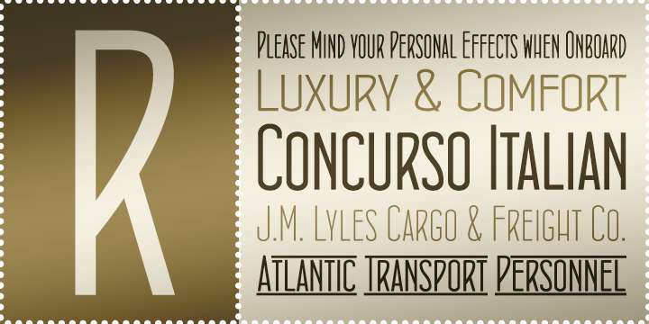 Concurso Italian BTN Font Family Poster