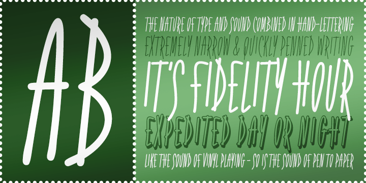 Fidelity Hour BTN Font Family Poster