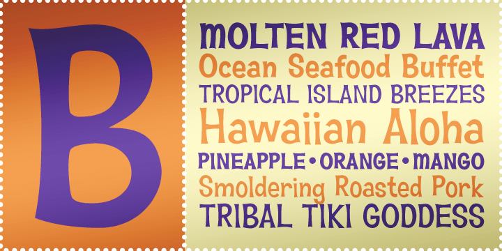 Hawaiian Aloha BTN Font Family Poster
