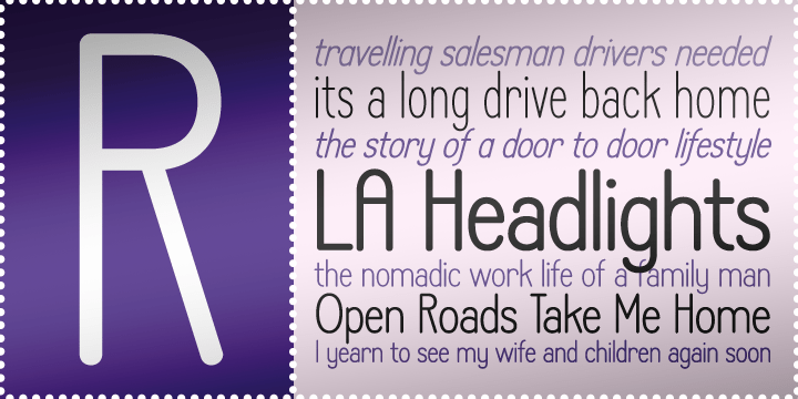 LA Headlights BTN Font Family Poster