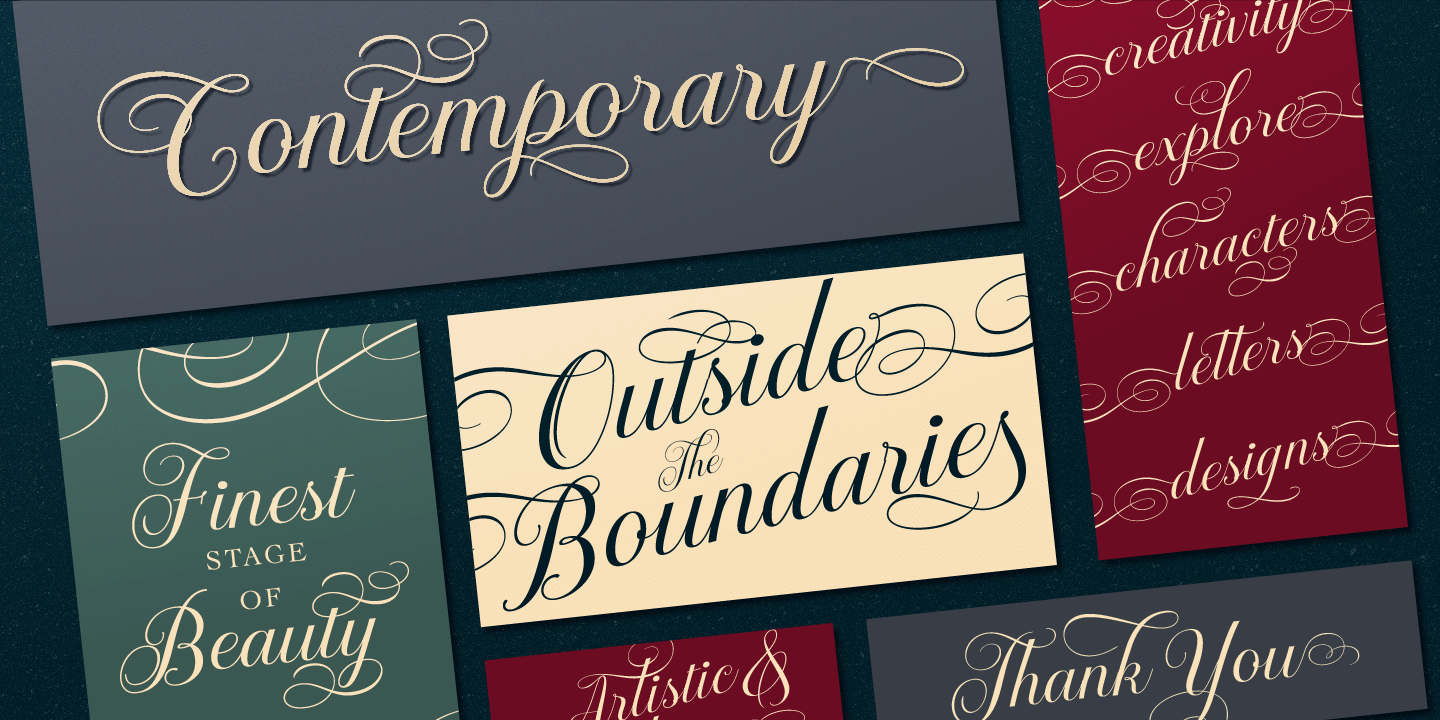 Brignola Script Font Poster #1