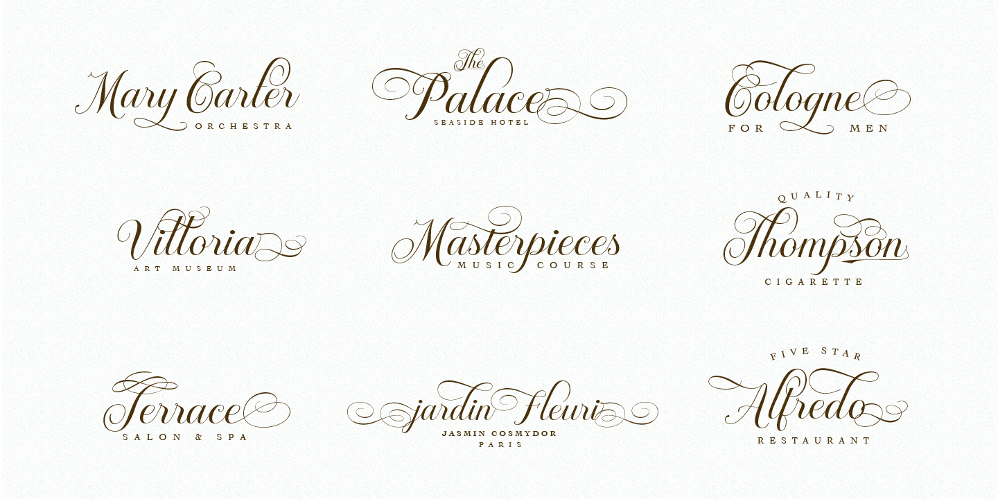 Brignola Script Font Poster #1