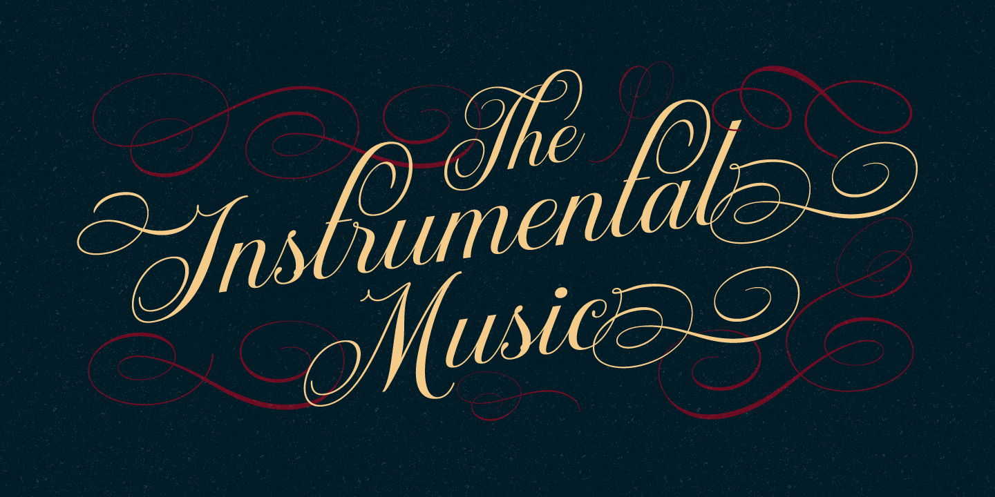 Brignola Script Font Poster #1