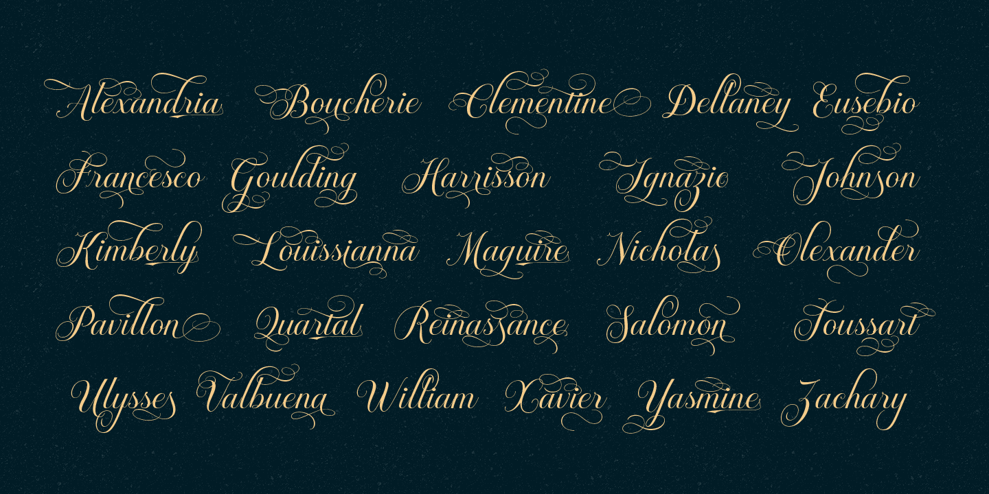 Brignola Script Font Poster #1