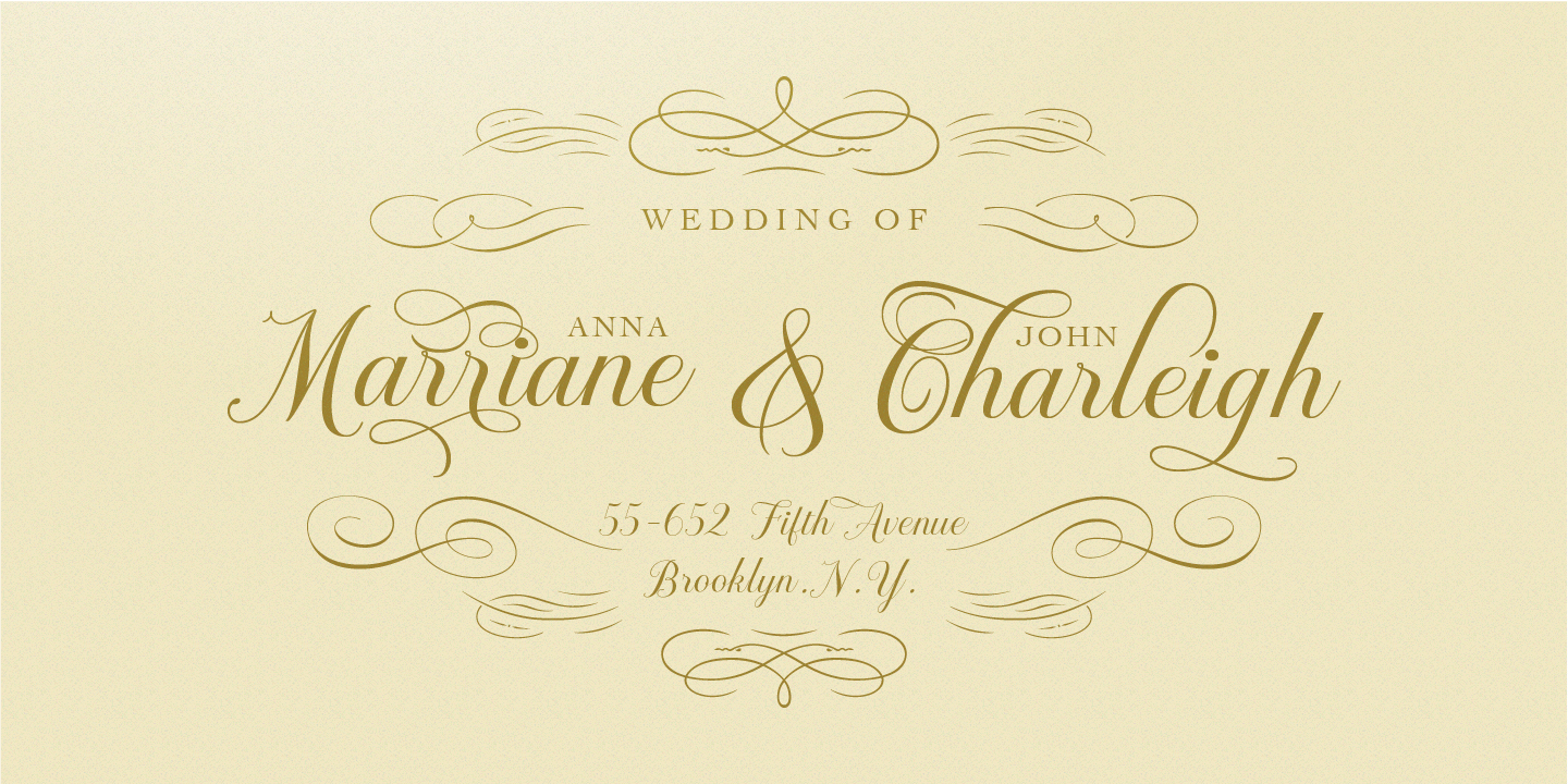 Brignola Script Font Poster #1
