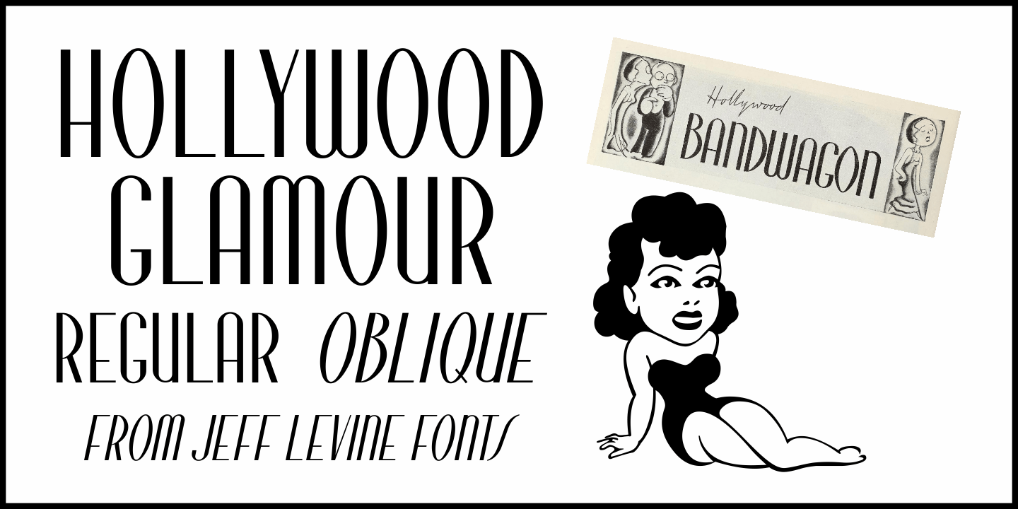 Hollywood Glamour Font Poster #1