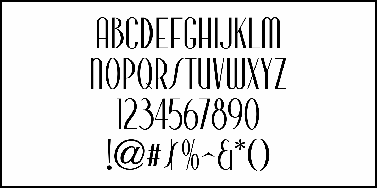 Hollywood Glamour Font Poster #1