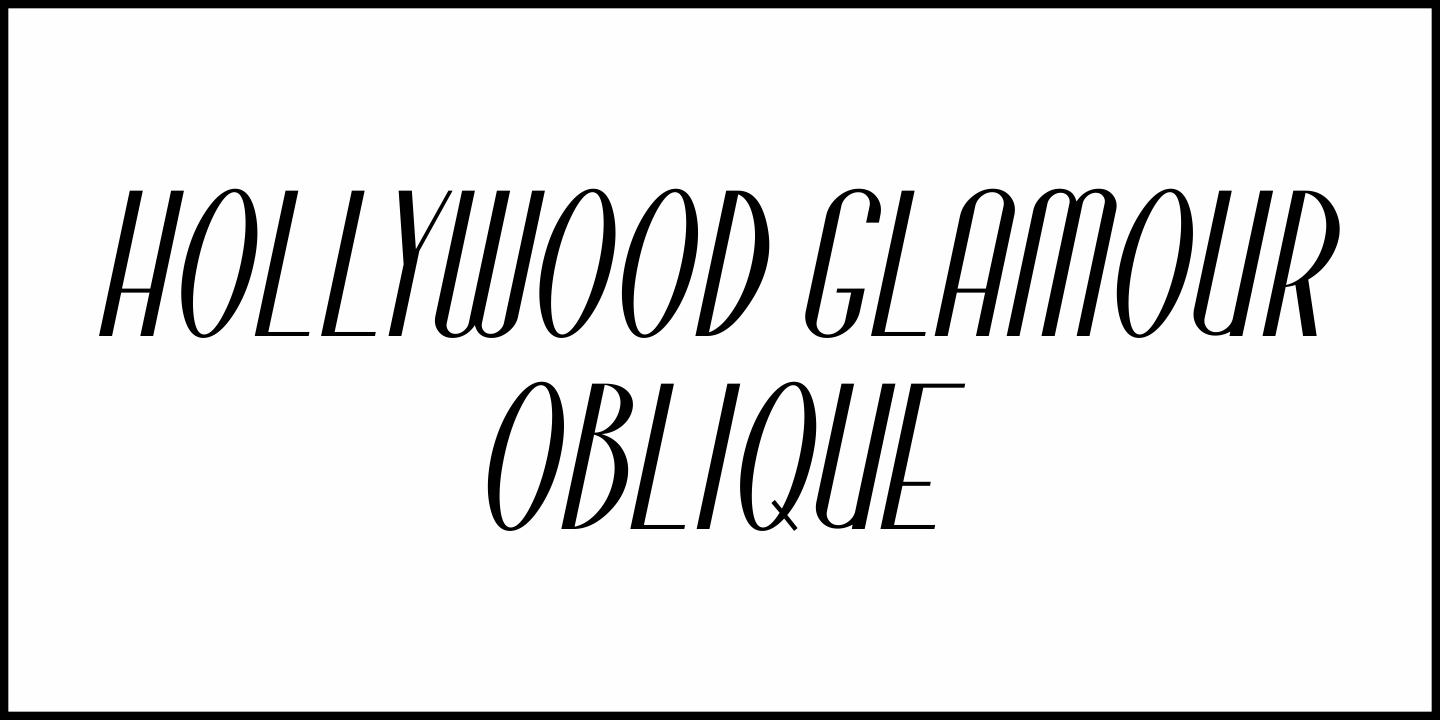 Hollywood Glamour Font Poster #1