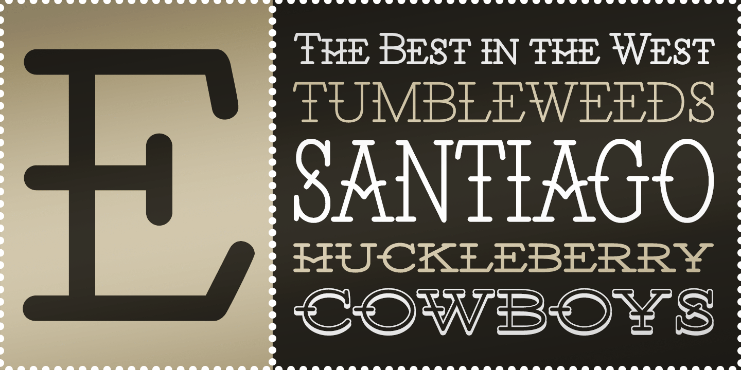 Santiago BTN Font Family Poster