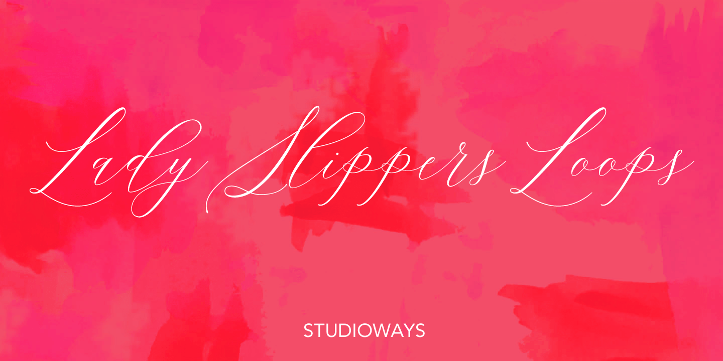 Lady Slippers Loops Font Poster #1