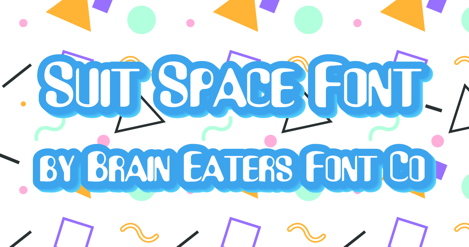 Suit Space Font Poster #1