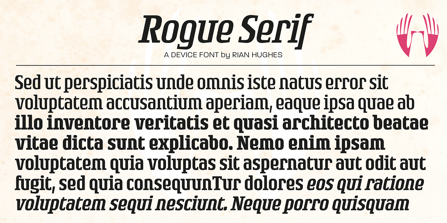 Rogue Serif Font Poster #1