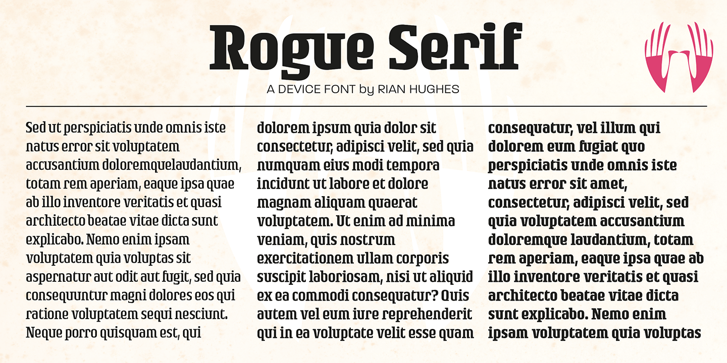Rogue Serif Font Poster #1