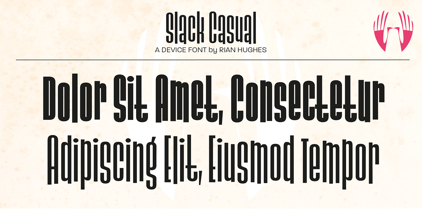 Slack Casual Font Poster #1
