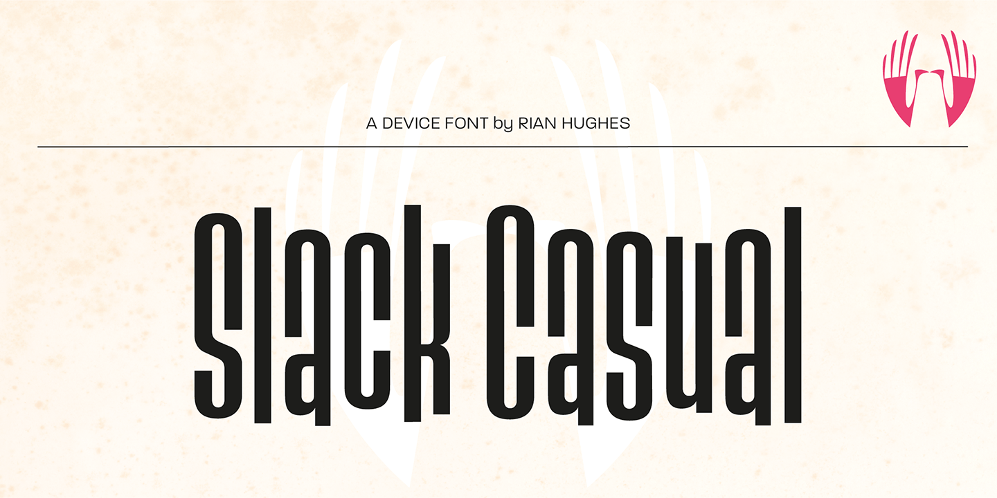 Slack Casual Font Poster #1
