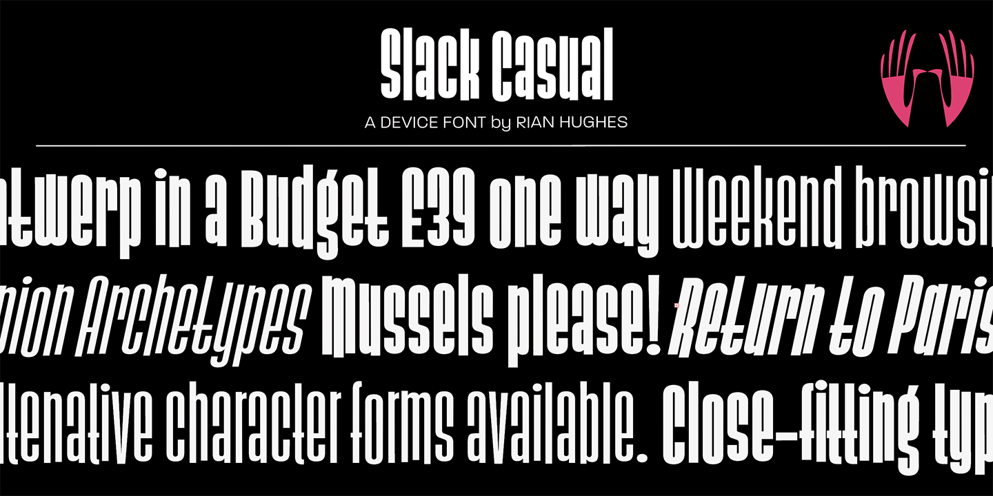 Slack Casual Font Poster #1