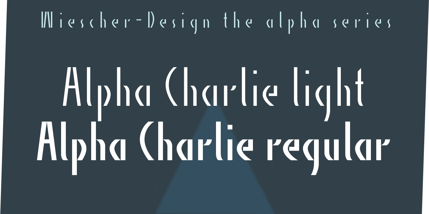 Alpha Charlie Font Poster