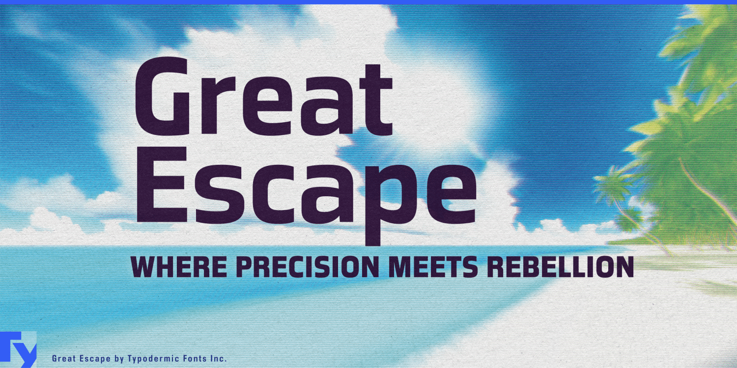Great Escape Font Poster #1