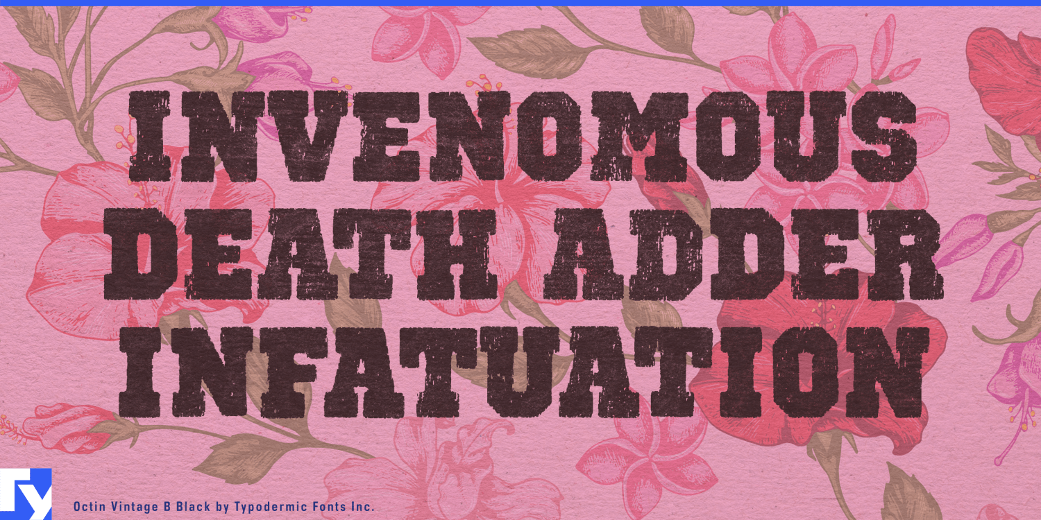 Octin Vintage Font Poster #1