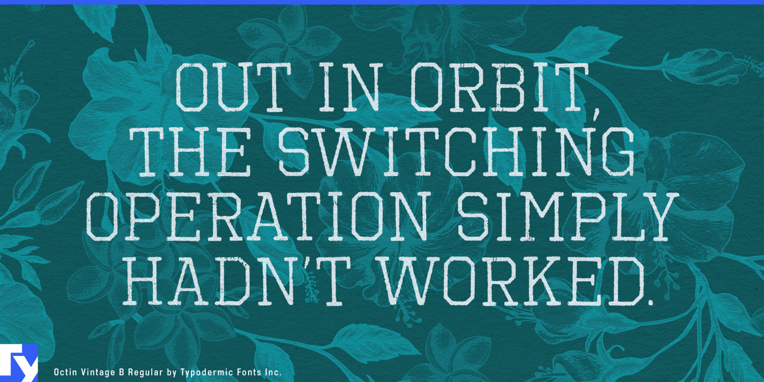 Octin Vintage Font Poster #1