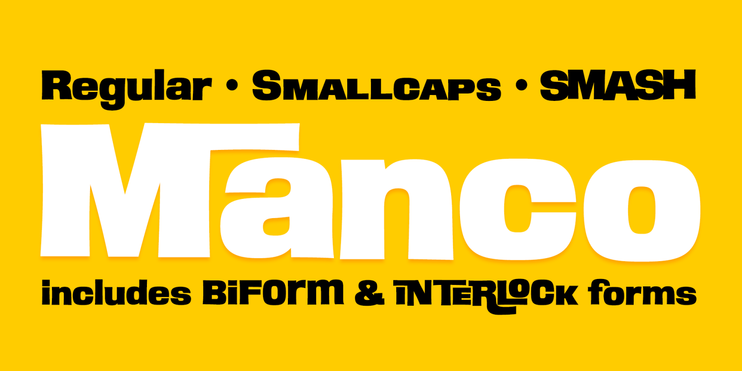Manco PB Font Poster #1