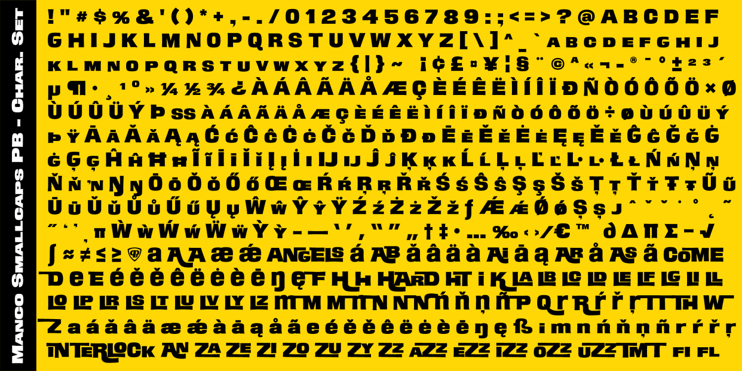 Manco PB Font Poster #1