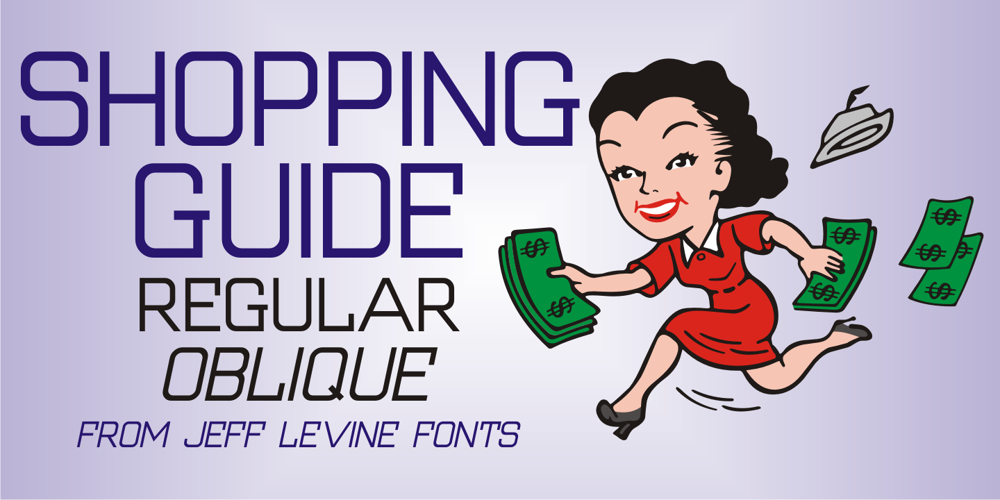 Shopping Guide Font Poster #1