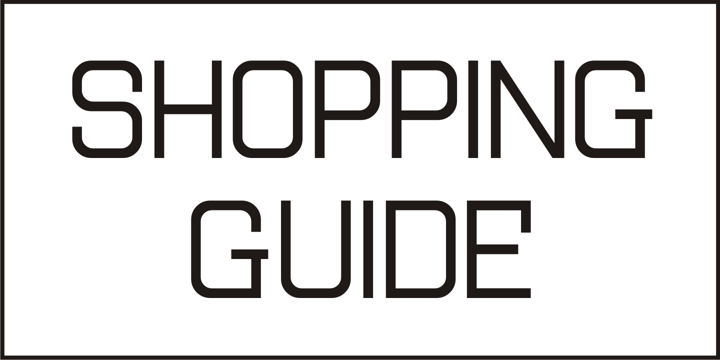 Shopping Guide Font Poster #2