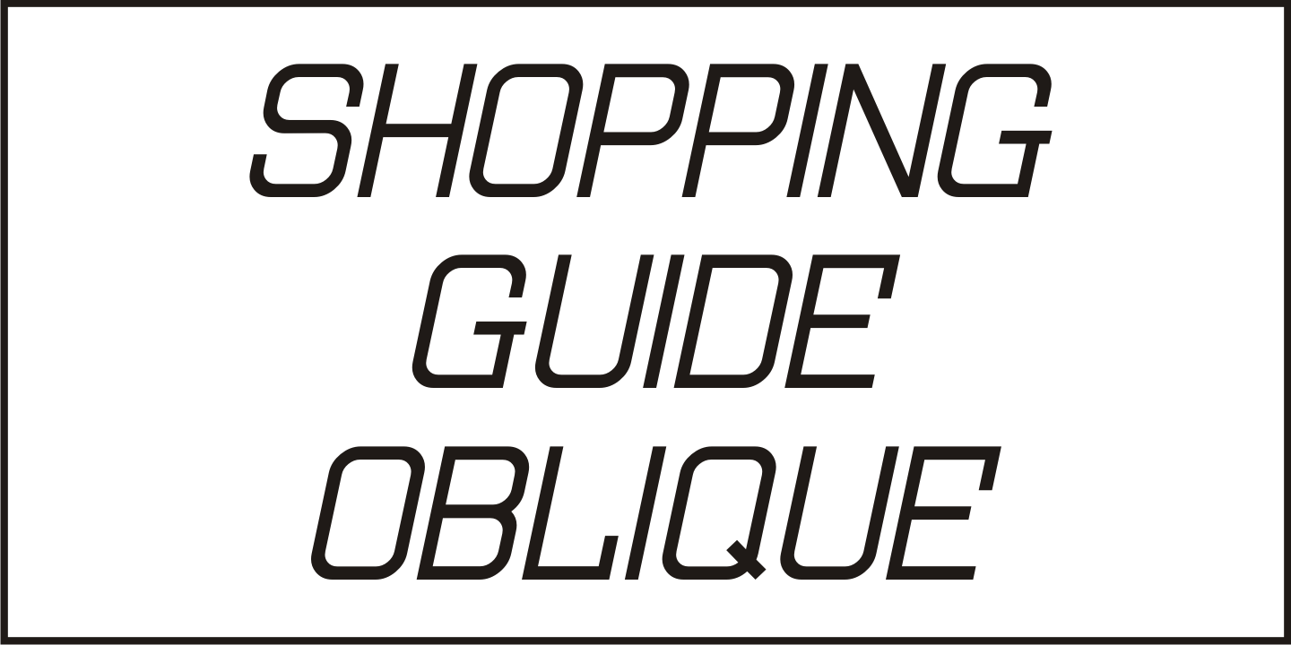 Shopping Guide Font Poster #4