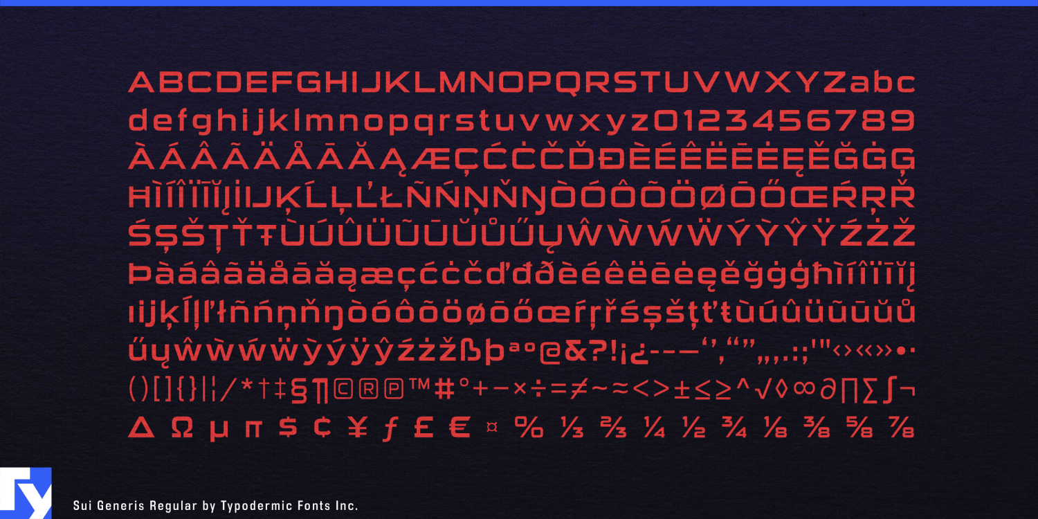 Sui Generis Font Poster #1