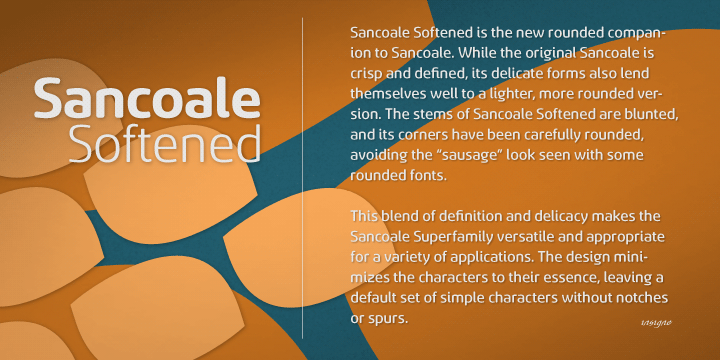 Sancoale Softened Font Poster #1