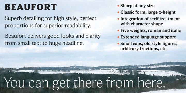 Beaufort Pro Font Poster #1